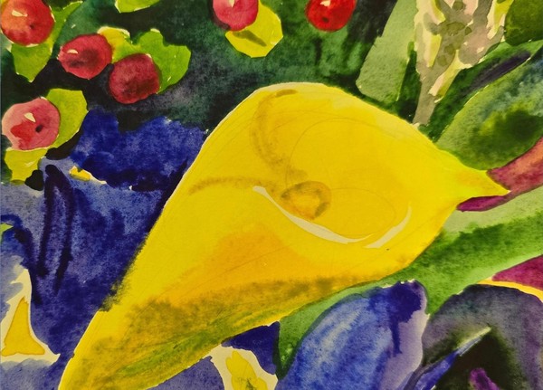 Мастер-класс «Символ радости, дружбы и признательности. Рисуем желтые каллы»