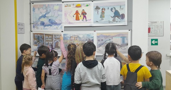 Выставка детских рисунков «Зимний пейзаж»