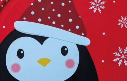 Интерьерная живопись акрилом. Пингвиненок