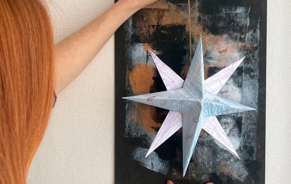 Мастер-класс «Объемная новогодняя звезда из бумаги»