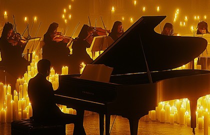 Оркестр «CAGMO». Саундтреки Эйнауди при свечах