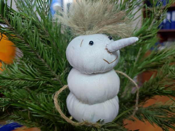 Мастер-класс «Весёлый снеговик»