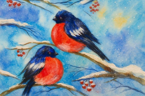 Мастер-класс «Снегири»