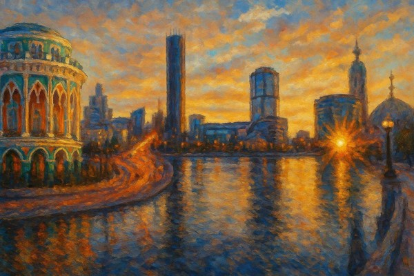 Мастер-класс по живописи акрилом «Екатеринбург в лучах импрессионизма»