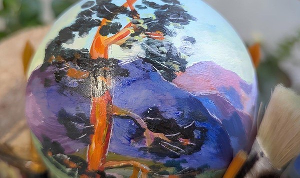 Мастер-класс «Рассвет в горах»