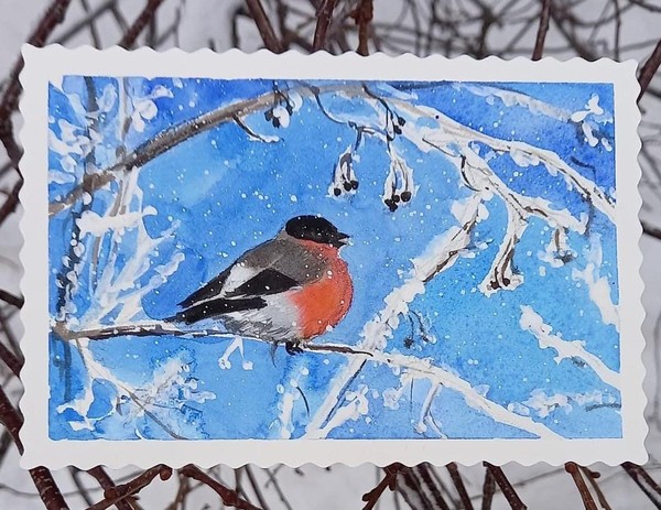 Мастер-класс по рисованию «Акварельная открытка»