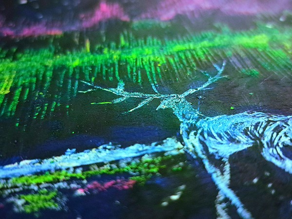 Мастер-класс «Новогодняя мастерская. Северное сияние. Граттаж»