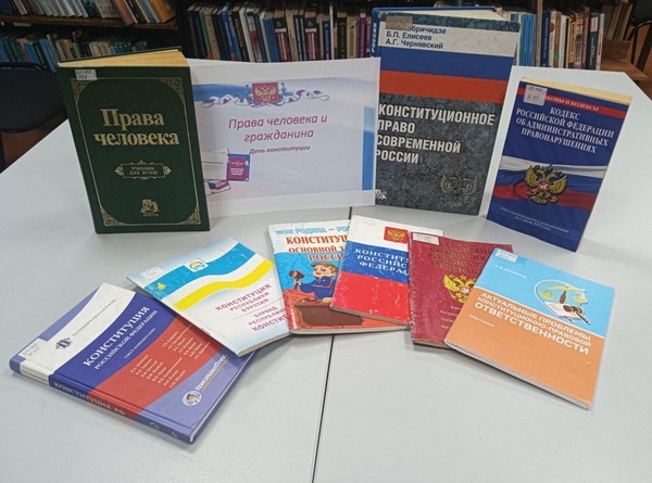 Выставка – просмотр книг «Права человека и гражданина»