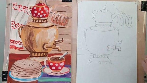 Мастер-класс «Рисуем самовар»