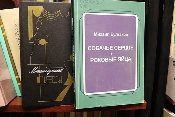 На автоинформаторе «100 лет повести М. Булгаков «Собачье сердце» и пьесе «Дни Турбиных»