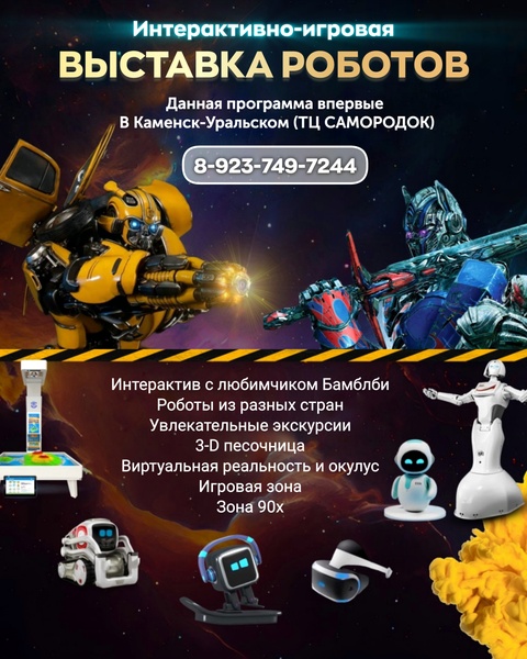 Интерактивная выставка роботов 2025