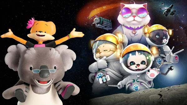 Полнокупольная программа «Кошки Китц СуперЛунное приключение & Дедушка и Зои: Миссия Свет»