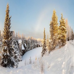 Путешествие в Рускеала первым классом на Ecolines