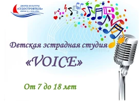 Дополнительный набор в эстрадную студию «VOICE»