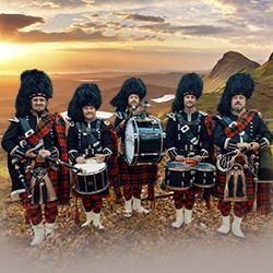 Оркестр волынщиков «City Pipes». «Храброе Сердце» с песочным шоу