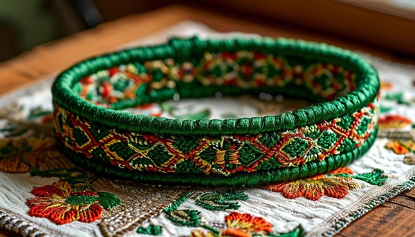 Творческая гостиная «Сохраняя традиции» Браслет «Зеленая Троица»