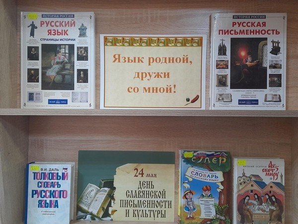 Книжно – иллюстративная выставка «Язык родной, дружи со мной»
