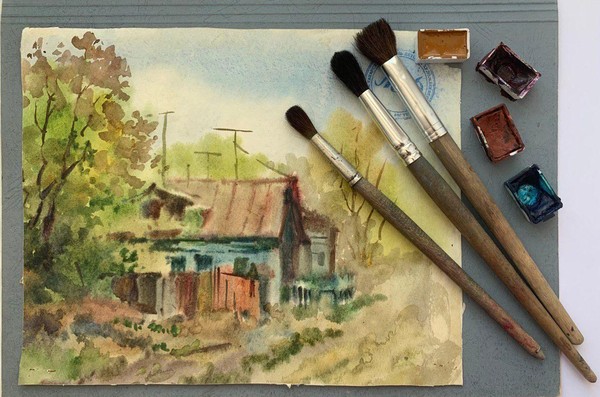 Мастер-класс «Синий домик»