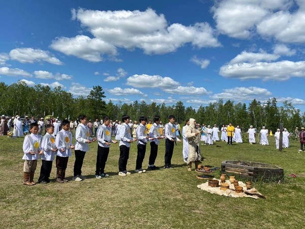 Обряд поклонения духу местности