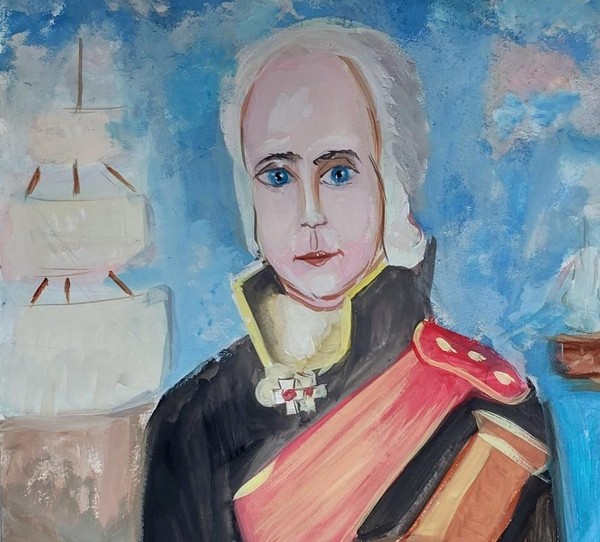 Выставка работ учащихся художественного отделения «Адмиралы Победы»