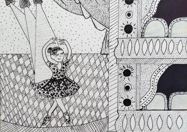 Графический рисунок «Балет»
