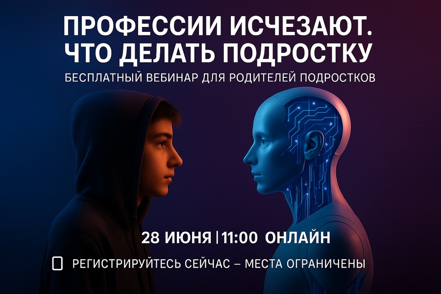 Вебинар для родителей подростков "Профессии исчезают. Что делать подростку?"