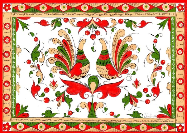 Мастер-класс северные росписи М. Кулакова