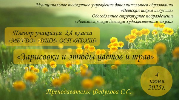 «Зарисовки и этюды цветов и трав»