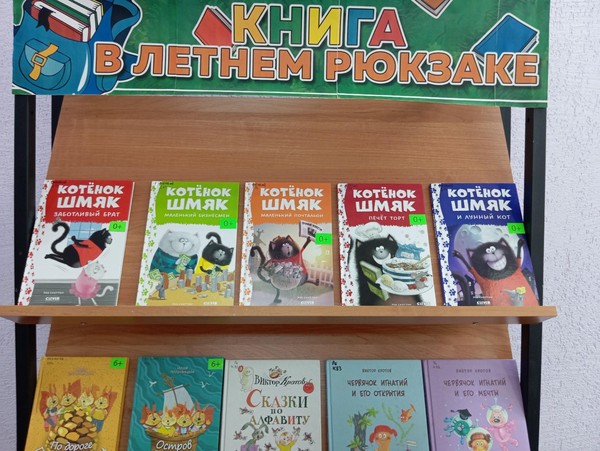 Тематическая выставка «Книга в летнем рюкзаке»