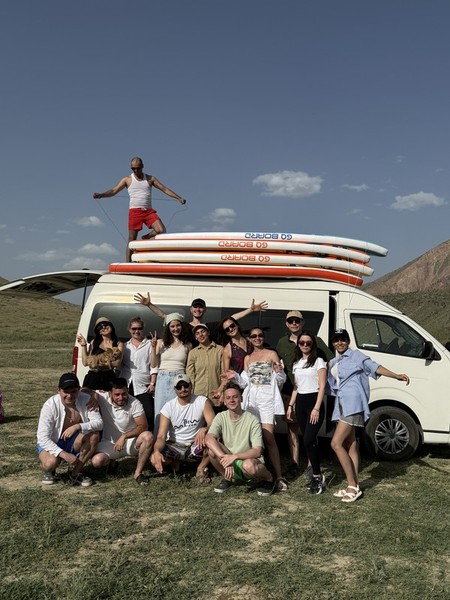 Прогулка на сапбордах с видом на Арарат — из Еревана