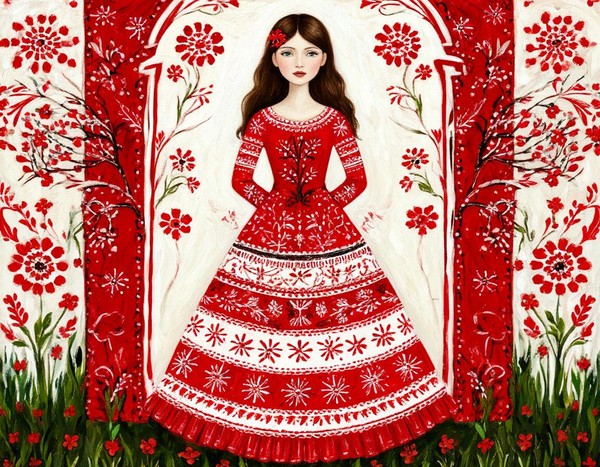 Мезенская роспись