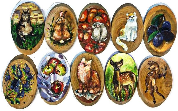 Мастер-класс по росписи спила дерева