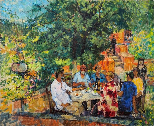 Открытие выставки «Рыцарь искусства». К 80-летнему юбилею живописца Е. Горина (Кисловодск)