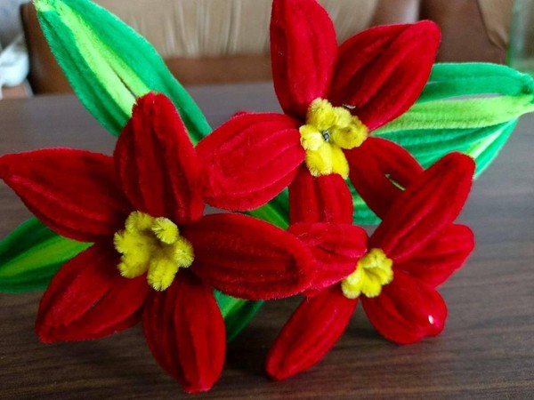 Мастер-класс «Цветок из синельной проволоки»
