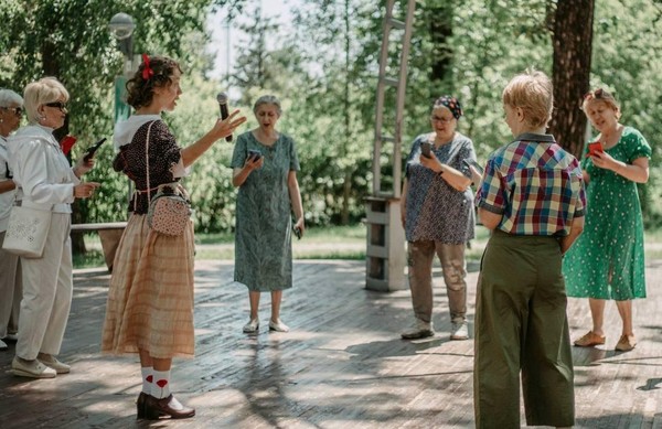 Кружок хора в парке имени Урицкого