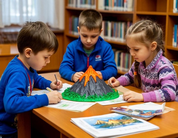 Творческое занятие «Вулканы Камчатки»