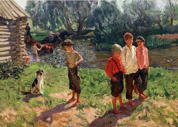 Лекция «Аркадий Пластов «Тройка (Ребятишки у речки)»