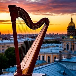Кельтские арфы на крыше