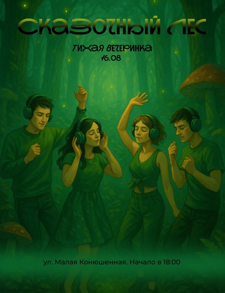 Сказочный лес. Тихая вечеринка на Книжных аллеях