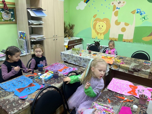 Мастер класс. акварель «Кошка с бантом»