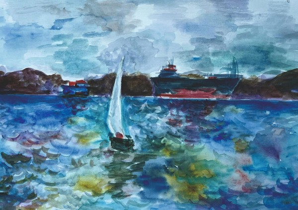 Мастер-класс «Парусники в море»