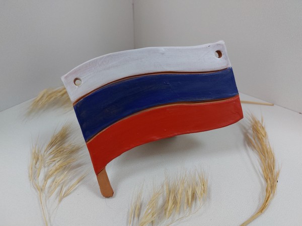 Мастер-класс по лепке из глины «Флаг России»
