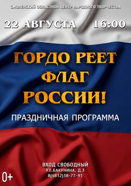 гордо реет флаг России!