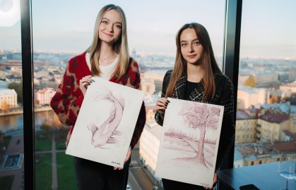 Арт-вечеринка  Artvibes. Рисуем вином в центре Петербурга