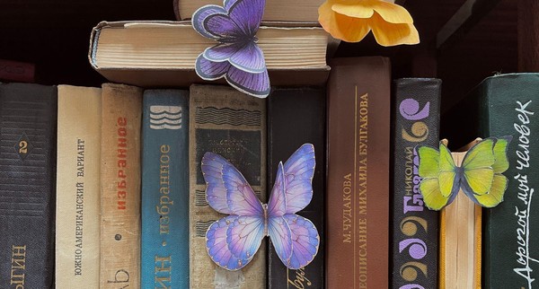 Мастер-класс «Бабочка на книжной полке»