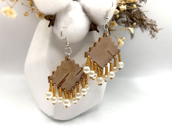 Серьги из бересты