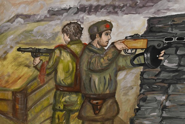 Выставка детских рисунков «Этих дней не смолкает слава»