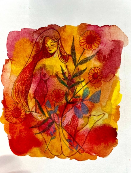 Арт-терапия мк по акварели, рисунок акварелью