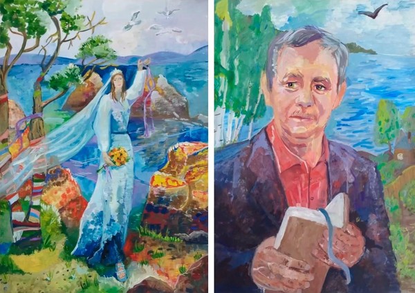 Выставка работ учащихся всех классов художественного отделения «Край родной-моя Россия»