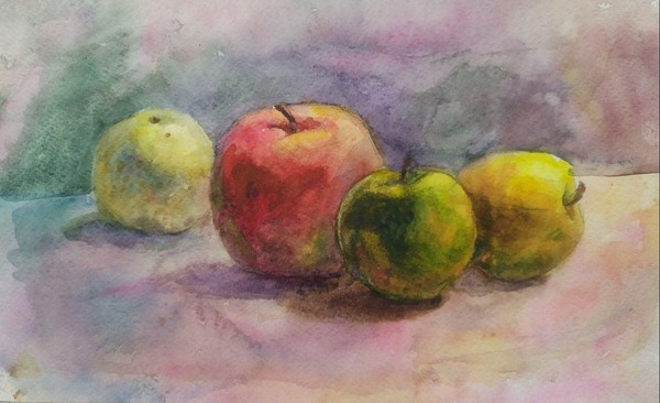 Мастер-класс «Этюд с яблоками»